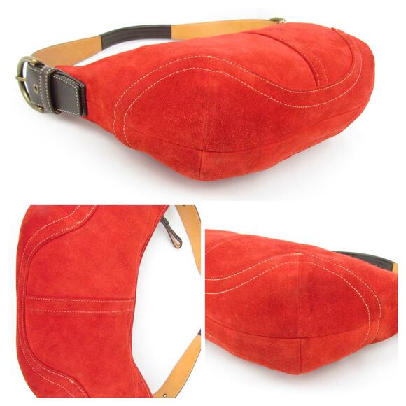 Authentic Coach Soho Y2K Red Suede Shoulder Bag - Picture 8 of 8